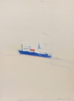 Boat in the snow